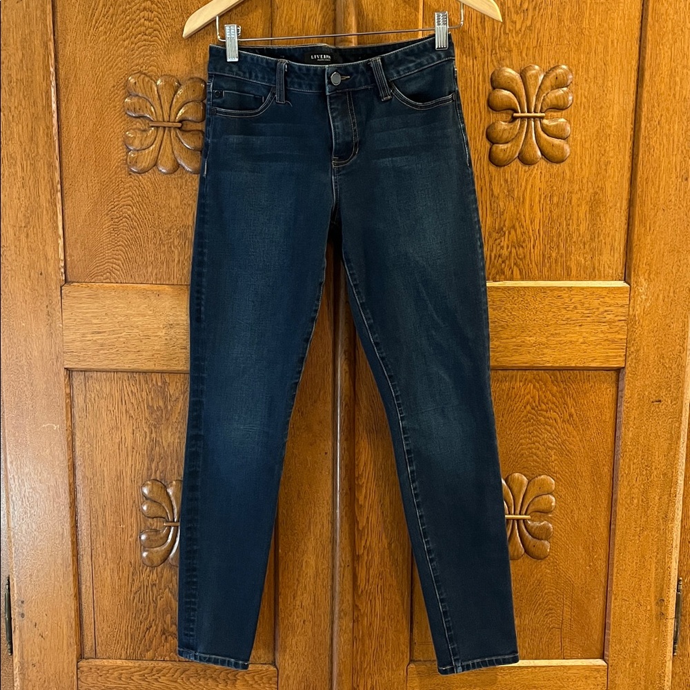 Liverpool Dark Blue Denim Women’s Skinny Jeans (size 4/27)